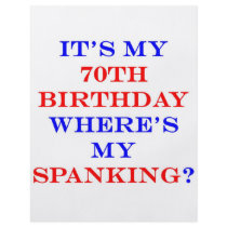 70 Where's my spanking?