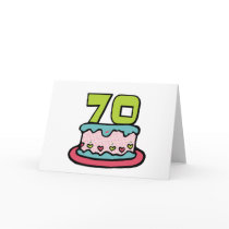 70 Year Old Birthday Cake Cards