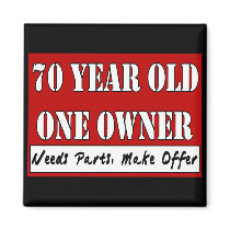 70 Year Old, One Owner - Needs Parts, Make Offer Magnet