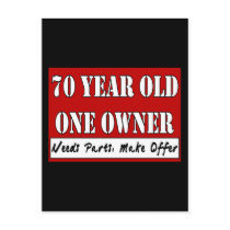 70 Year Old, One Owner - Needs Parts, Make Offer Postcard