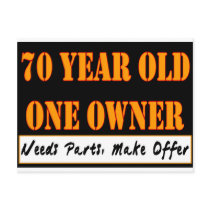 70 Year Old, One Owner - Needs Parts, Make Offer Post Card