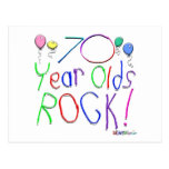 70 Year Olds Rock ! Postcards