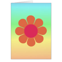 70's Flower Power Card