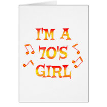 70s Girl Greeting Cards