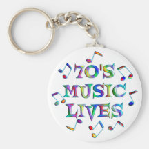 70s Music Lives Keychains