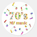 70s Music Lover Sticker