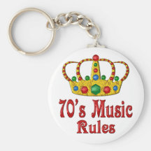 70s Music Rules Key Chains