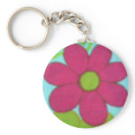 70's Retro Flower Key Chains