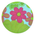 70's Retro Flower's stickers