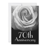 70th Anniversary Silver White Rose