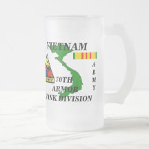 70th Armour Tank Batt Vietnam Frosted Mug