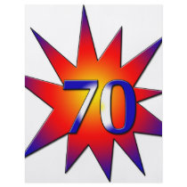 70th Birthday Full Color Flyer