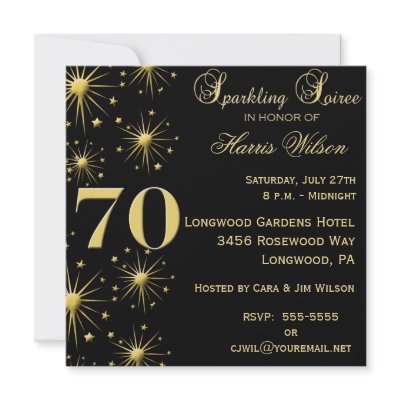 70th Birthday Invitations by NightSweatsDiva