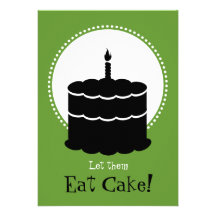 70th Birthday Invitations - Let them Eat Cake