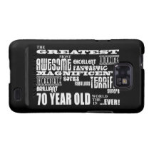 70th Birthday Party Greatest Seventy Year Old Galaxy SII Case