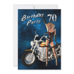 70th Birthday party Invitation