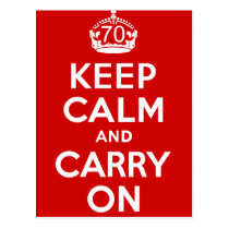 70th Birthday postcards