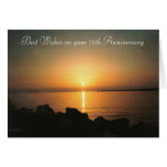 70th Wedding Anniversary Card Sunset