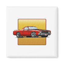 71 El Camino Refrigerator Magnet