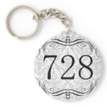728 Area Code Keychain