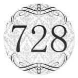 728 Area Code Round Stickers