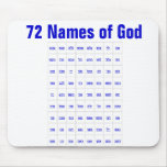 72 Names of God Mousepads