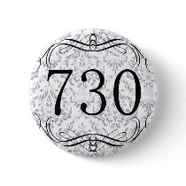 730 Area Code Pinback Button
