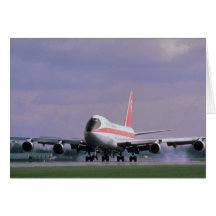 747 lands at Pearson International Airport, Toront Cards