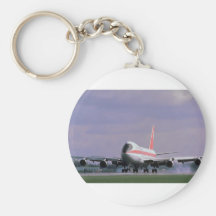 747 lands at Pearson International Airport, Toront Key Chains