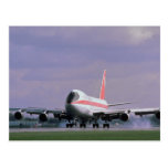 747 lands at Pearson International Airport, Toront Postcards