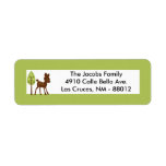 .75"x2.25" Return Address Label Woodland Friends