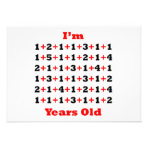 75 Years old Blk Red Custom Invitation