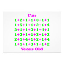 75 Years Old Magenta Gr Custom Invitations