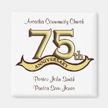 75th Anniversary Party Favours Magnets