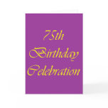 75th Birthday Celebration 2 Cards