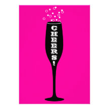 75th Birthday Invitation - Hot Mama Cheers!