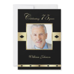 75th Birthday Party Invitation -- Photo 75th