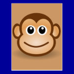 76-Free-Cute-Cartoon-Monkey-Clipart-Illustration postcards