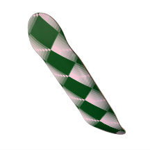 7777777 Pink and Green Checkered Flag GT 500 Skate Board Deck