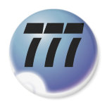777 sur bulle magnet
