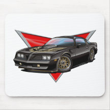 77-78 Black Firebird Mousepad