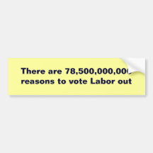 78.5 Billion Reasons Bumper Sticker