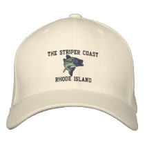 79_1, The Striper Coast, RHODE ISLAND Embroidered Baseball Caps