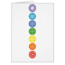 7 Chakras Grußkarte