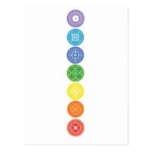 7 Chakras Postkarten