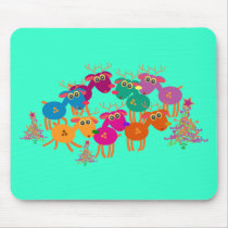 7 cute deers again mousepads
