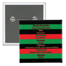 7 Principles of Kwanzaa Button