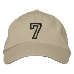 "7" Small Athletic Number