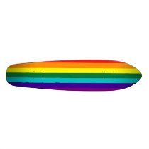 7 Stripes Rainbow Gay Pride Flag 7 1/8" Skateboard