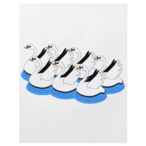 7 Swans Swimming Full Color Flyer